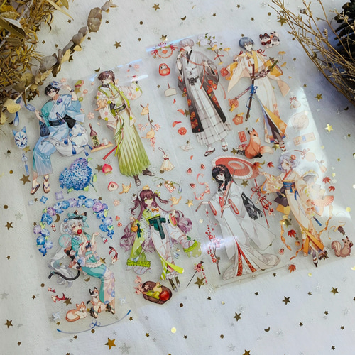 切り売り 人物マステ 37 切り売り 人物マステ 37