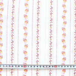 カットクロス Windham Fabrics / West Hill / Floral Stripe Lilac 3枚目の画像