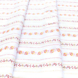 カットクロス Windham Fabrics / West Hill / Floral Stripe Lilac 4枚目の画像