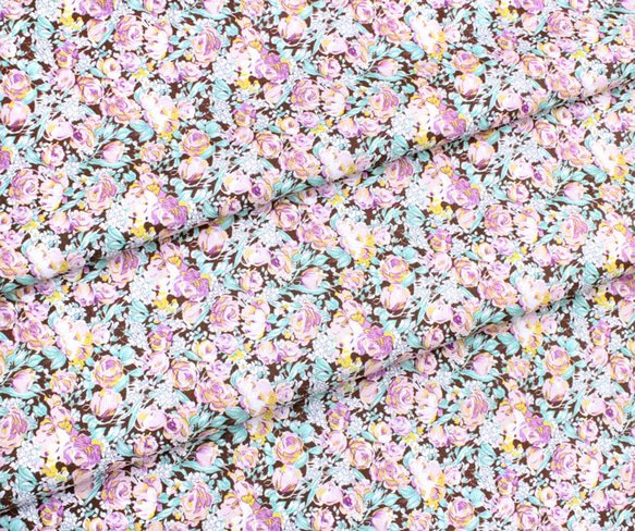 カットクロス Windham Fabrics / Meadow 51804A-1 Mini Blooms Brune 5枚目の画像