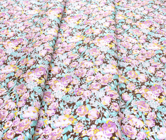 カットクロス Windham Fabrics / Meadow 51804A-1 Mini Blooms Brune 4枚目の画像
