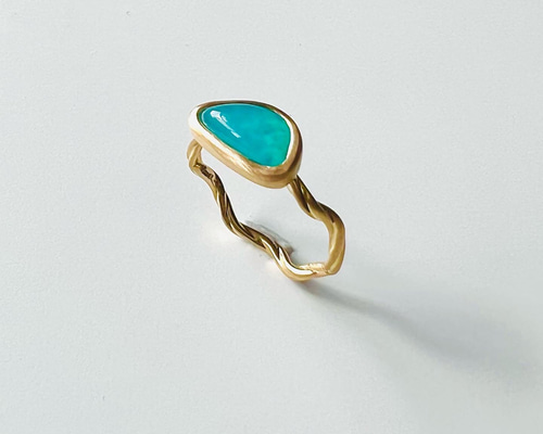 k18リング 天然石 ジェムシリカ 指輪・リング Honey❤︎ 通販 15982261