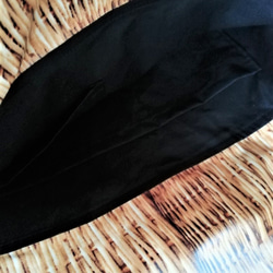 水に強いラミネート生地の柔らかトートバッグ（ブラック） 8枚目の画像