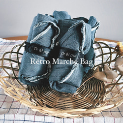 マルシェバッグ　Marché Bag　エコバッグ　リネントート　アンティーク　フランス　パリ　 1枚目の画像