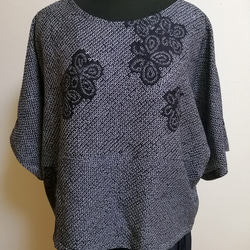 SOLD お値下げ中 着物リメイク ブラウス 羽織絞り FREE SIZE