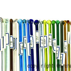 GLASS ROD MORETTI モレッティのガラス棒 透明系 TR24色24本20CM