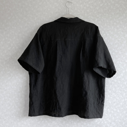 ヴィンテージライク ラミーリネン オープンカラーシャツ さらにゆったりフリーサイズ 12枚目の画像