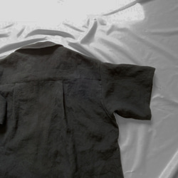 ヴィンテージライク ラミーリネン オープンカラーシャツ さらにゆったりフリーサイズ 11枚目の画像