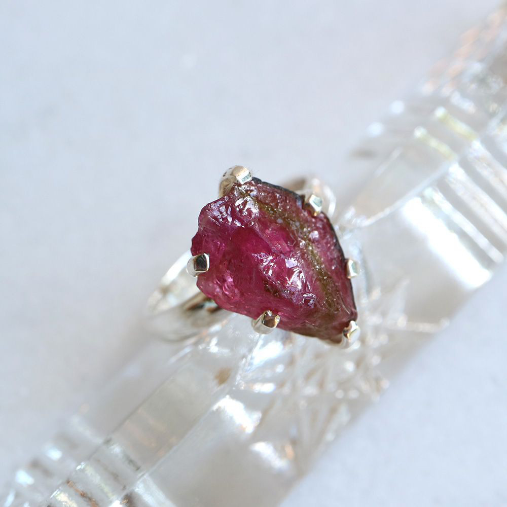 【セール品】SVR-333 【CERCA】トルマリン スターリングシルバーリング　15号