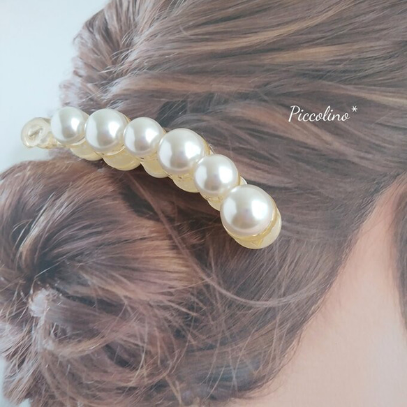 ☆パール☆ヘアクリップ☆きれいめ☆select accessory 1枚目の画像