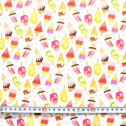 カットクロス Timeless Treasures Summer Ice Cream Cones & Popsicles 3枚目の画像