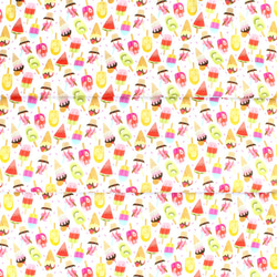 カットクロス Timeless Treasures Summer Ice Cream Cones & Popsicles 6枚目の画像