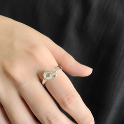 <Herz>Bubble Crystal RING / SV925 ≪送料無料≫ 水晶 クリア 10枚目の画像