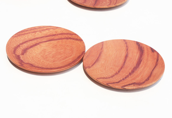 森食森色木盤組 12cm小木盤 混色4入 第6張的照片