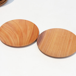 センシモリ 色木皿セット 12cm小木皿 混色 4枚入 4枚目の画像