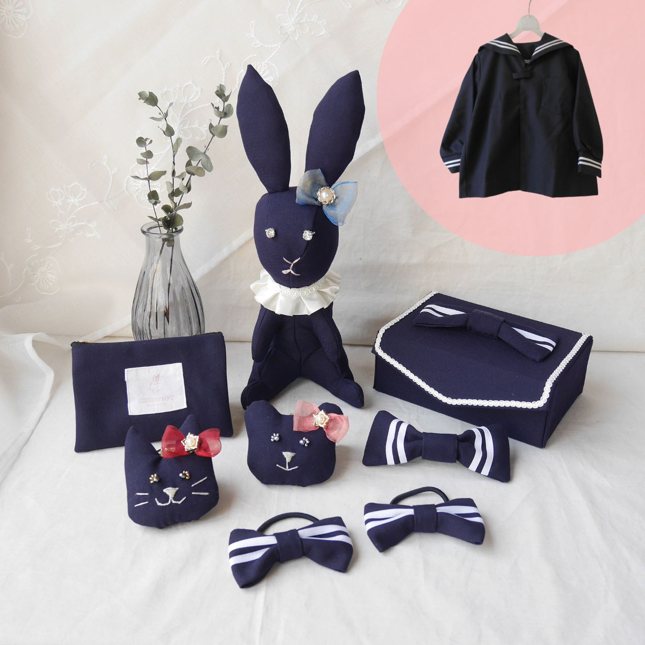 ぬいぐるみ キーホルダー アクセサリー ボックス 制服 リメイク オーダー 卒業記念 メモリアル 思い出  高校生