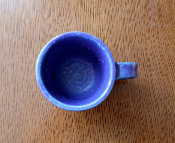 【SALE】ディープシーブルーのマグカップ　デミタスサイズ 9枚目の画像