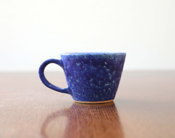 【SALE】ディープシーブルーのマグカップ　デミタスサイズ 6枚目の画像