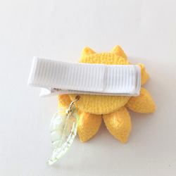つまみ細工 ひまわりの髪飾り//浴衣.甚平/夏祭り.花火大会/＊ベビークリップ＊＊ 10枚目の画像