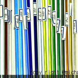 モレッティのガラス棒　透明系 GLASS ROD　TR-24色24本10CM　＃トンボ玉＃ヒュージング　＃小物ガラス材料 3枚目の画像