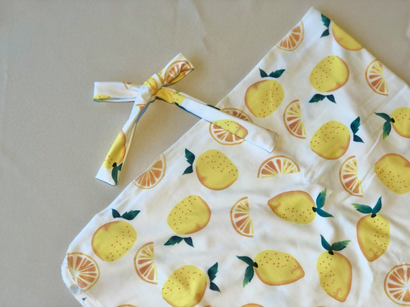 Fruits  swaddle　果実　フルーツ柄　おくるみ　スワドル　出産祝い　ギフト　新生児　ベビー用品　ベビー 2枚目の画像