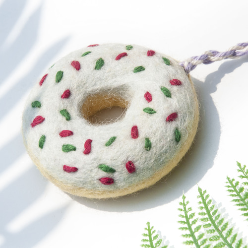 【30％OFF】 クリスマスギフト 羊毛フェルトチャーム/羊毛フェルト フェルト
