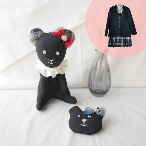 ぬいぐるみ キーホルダー 制服 リメイク オーダー 卒業記念