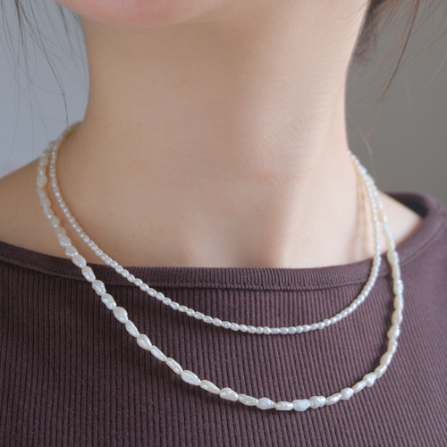 925 パール ペンダント Litlar ferskvatnsperlur necklace2 淡水パール ネックレス