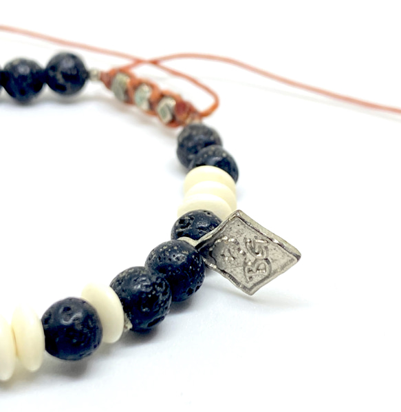 【BG】Natural stone bracelet 〈BG23B0001〉メンズブレスレット 3枚目の画像