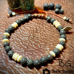 【BG】Natural stone bracelet 〈BG23B0001〉メンズブレスレット 6枚目の画像