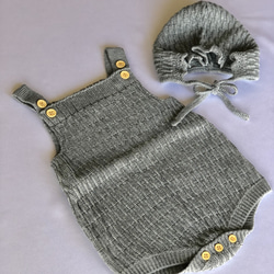 Knit rompers　ニット　ベビーニット　カバーオール　ロンパース　ベビー　ベビー服 新生児　出産祝い　ギフト　 6枚目の画像