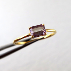 【ピンクタンザナイト】K18YG リング a 0.50ct #11 pink tanzanite ring 1枚目の画像