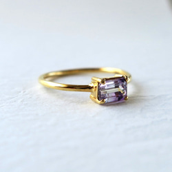 【ピンクタンザナイト】K18YG リング a 0.50ct #11 pink tanzanite ring 4枚目の画像