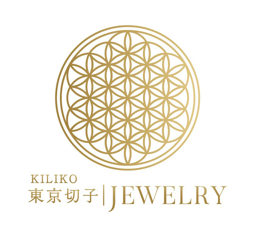 KILIKO　JEWELRY（東京切子）帯留め　菊　ピーコックグリーン