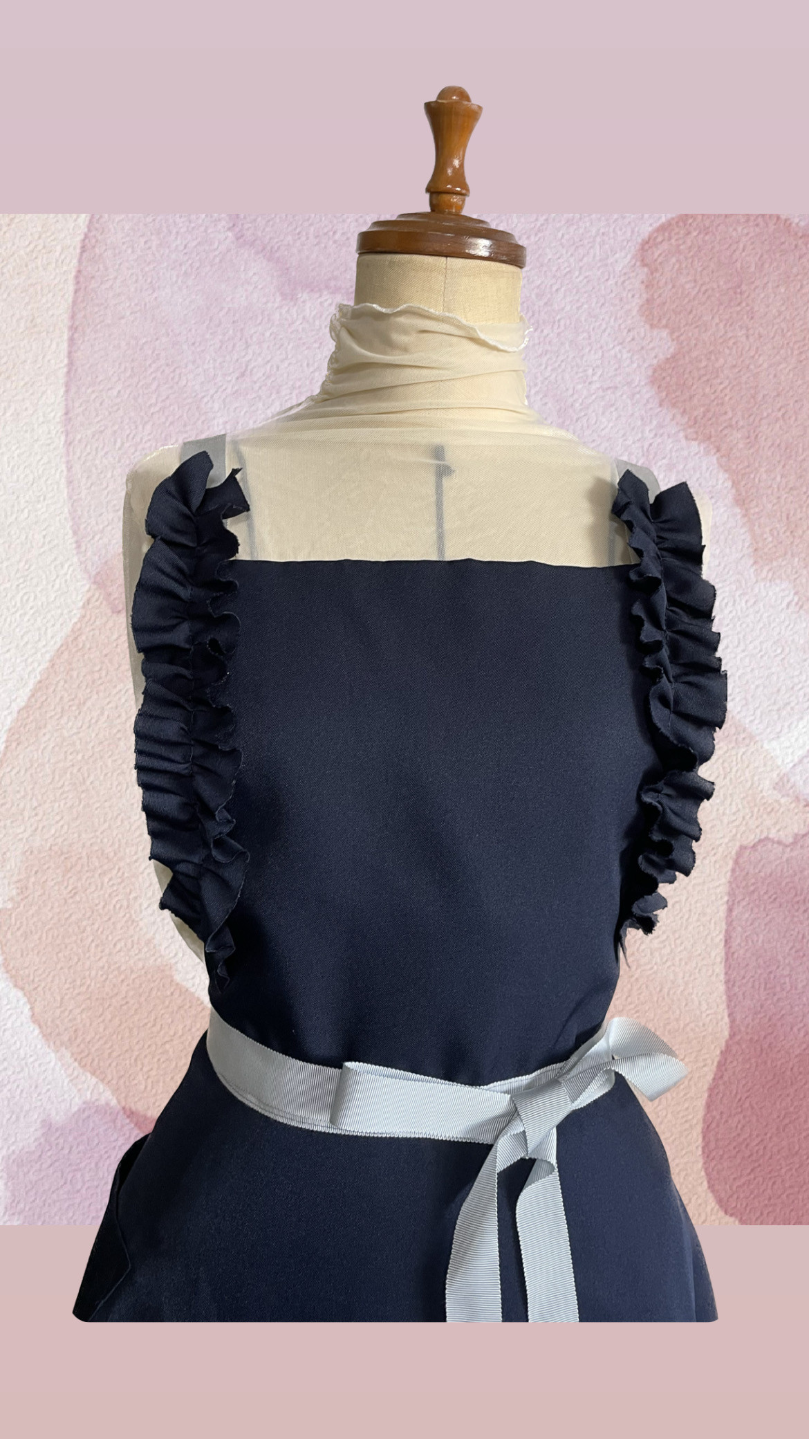 公式 エプロン 前掛け ハンドメイド （エプロン 前掛け 藍染 絣 古布 エプロン