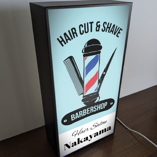 BARBER　BARBERSHOP床屋理容バーバーバーバーショップ　サインポール Amazon.co.jp: サインポール 理容 屋外，LEDバーバーポール