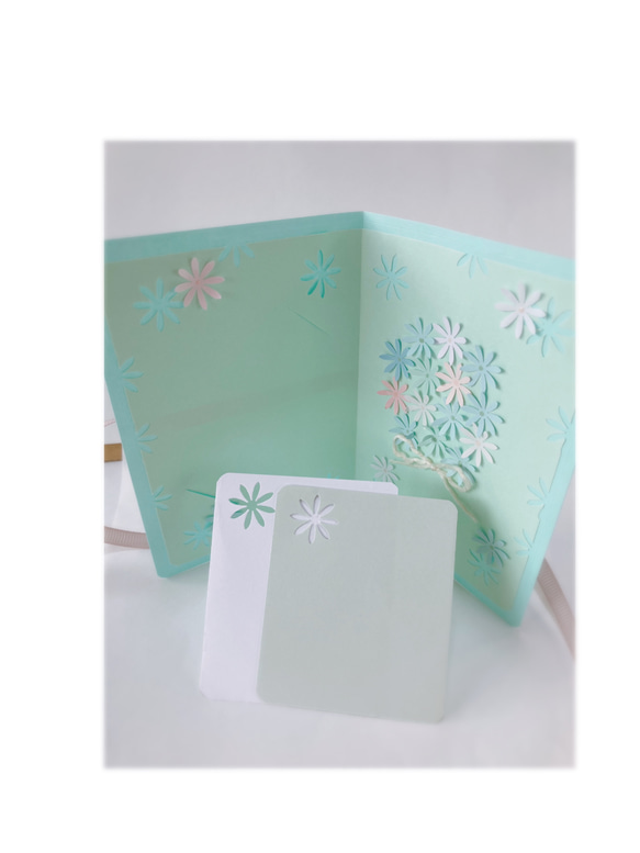 二つ折りメッセージカード、お誕生日、出産祝い等に。 3枚目の画像