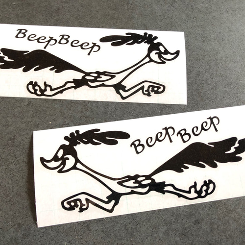 世田谷ベース ロードランナー Beep Beep ステッカー お得左右セット