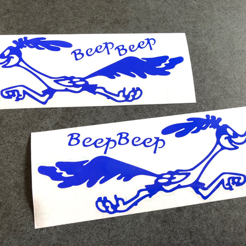 世田谷ベース ロードランナー Beep Beep ステッカー お得左右セット
