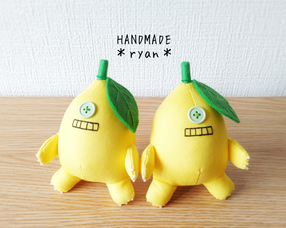 レモンひとつめちゃん ぬいぐるみ HANDMADE *ryan* 通販 15985402