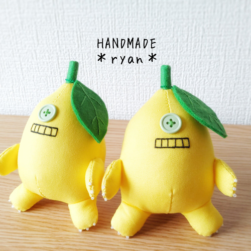 レモンひとつめちゃん ぬいぐるみ HANDMADE *ryan* 通販 15985402