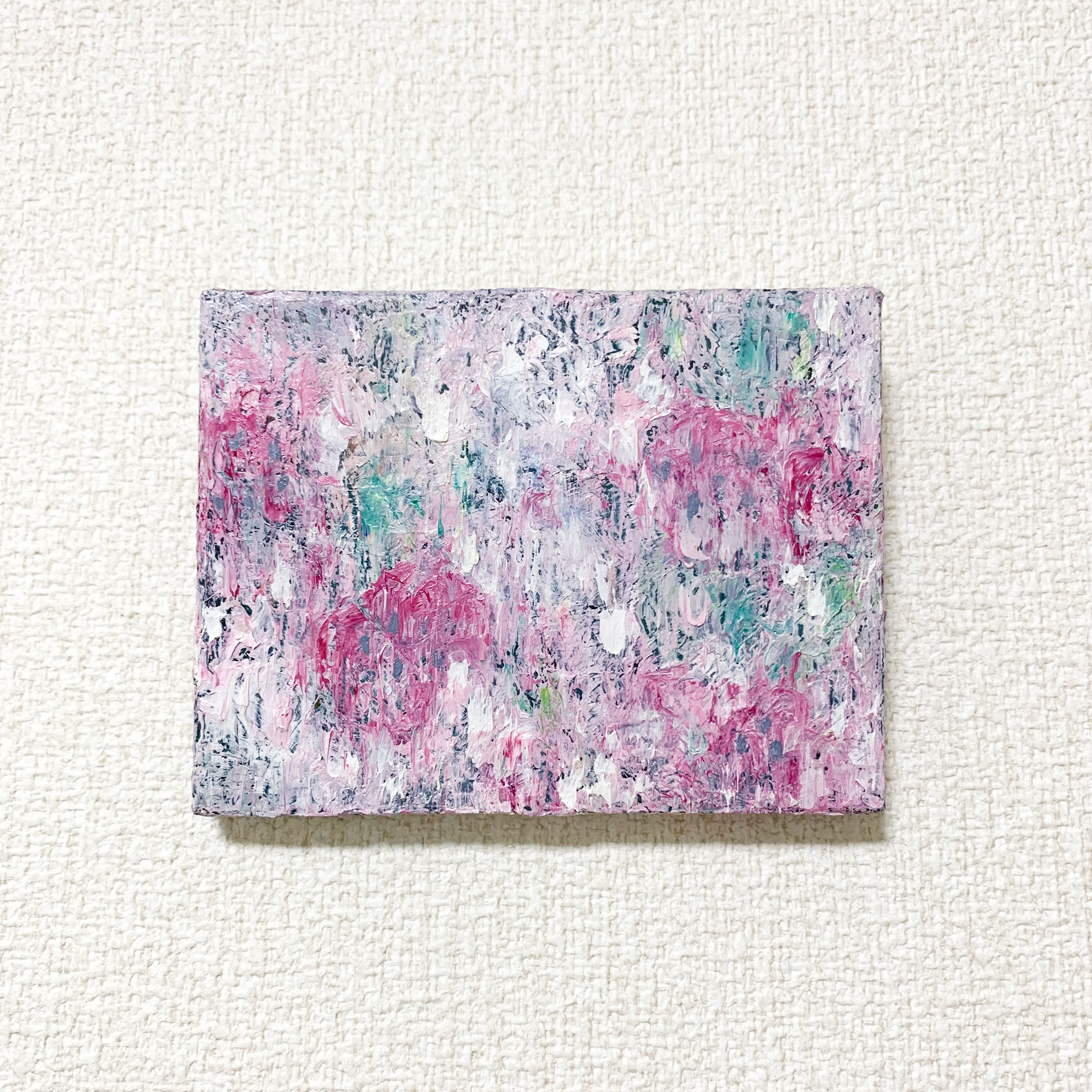 原画 油絵 ストロベリー・ラプソディーIII いちごのアート 抽象