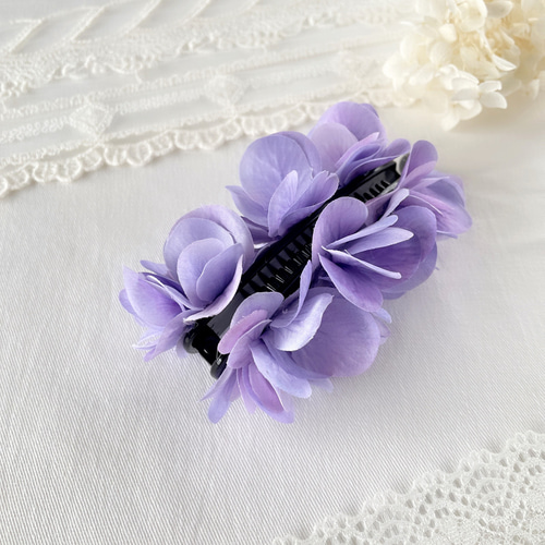 ライトラベンダー 紫陽花 ヘアゴム 紫 梅雨 アーティフィシャル