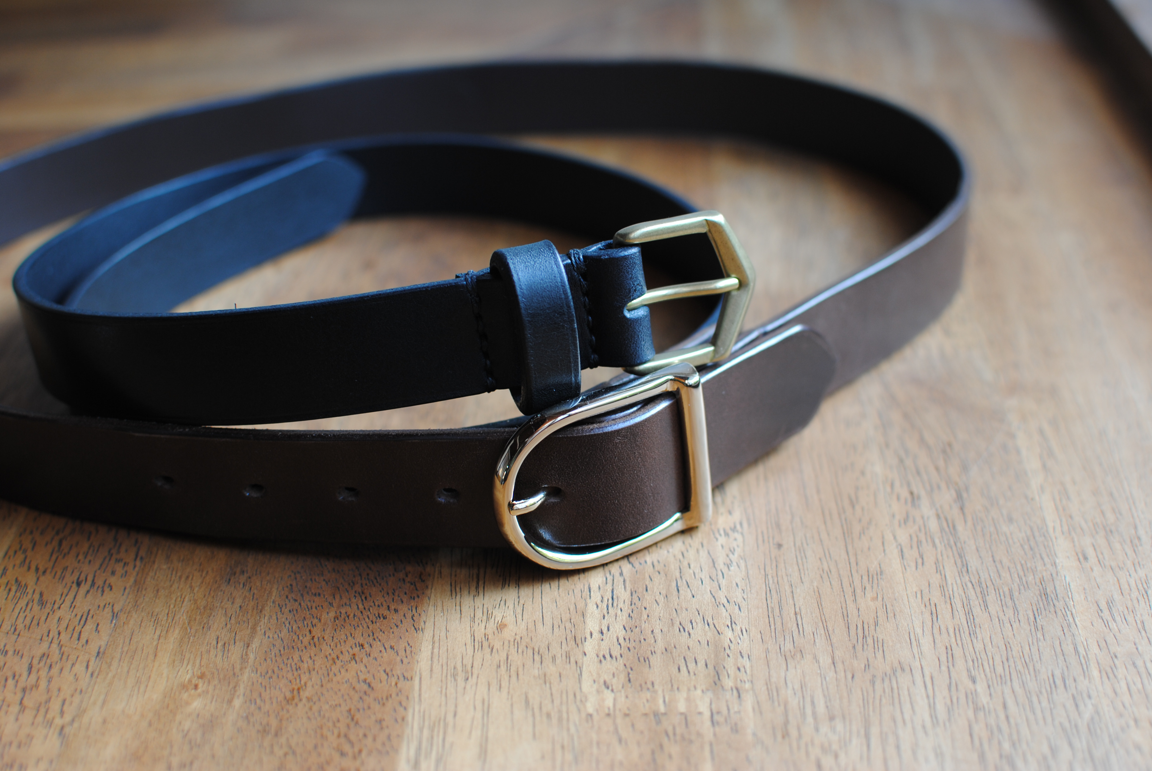 ちちくり　レザー　ベルト　ハンドメイド　be-74