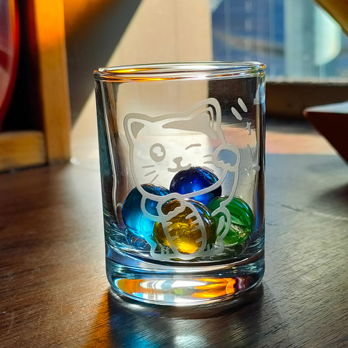 まねきねこショットグラス【猫雑貨】猫食器 おちょこ・ぐい呑み・徳利