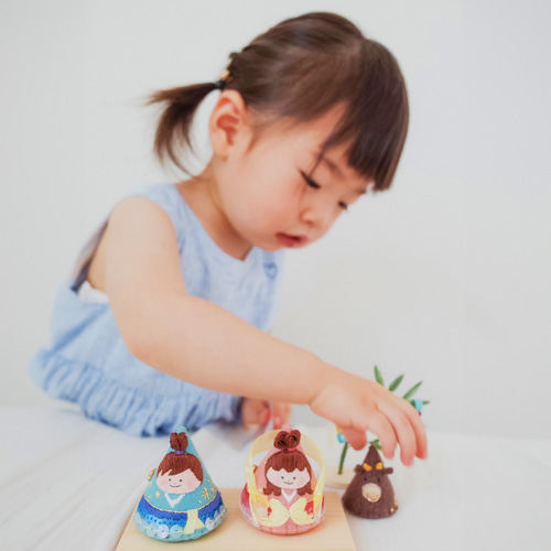 ちいさな七夕飾りセット 織姫さんと彦星くん 【七夕・笹飾り】 その他