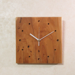 木製ストライプデザイン置時計　工房Yさんの作品1点物‼️ 木製ストライプデザイン置時計 工房Yさんの作品1点物