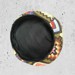 レトロ柄ゴブラン織り　ベレー帽 7枚目の画像