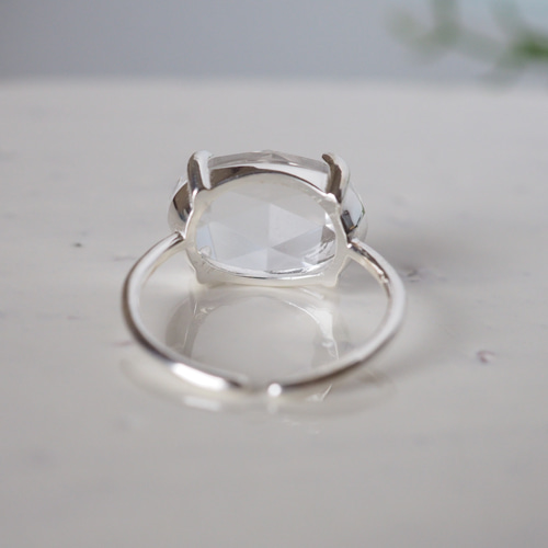 Minです。 水入り水晶☆流砂入りリング☆フリーサイズ マダガスカル産]水入り水晶丸玉/スフィア - 埼玉県吉川市の