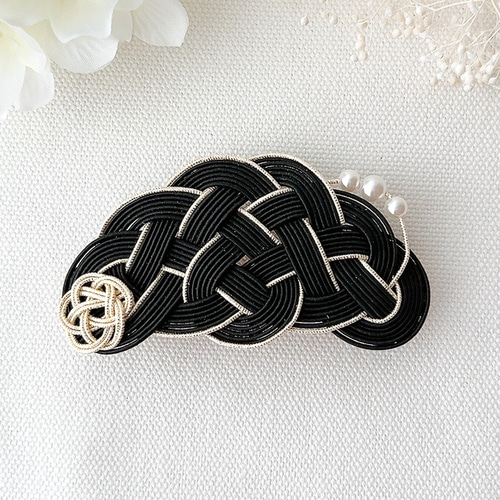 水引 バレッタ No.105 ハンドメイド 髪飾り